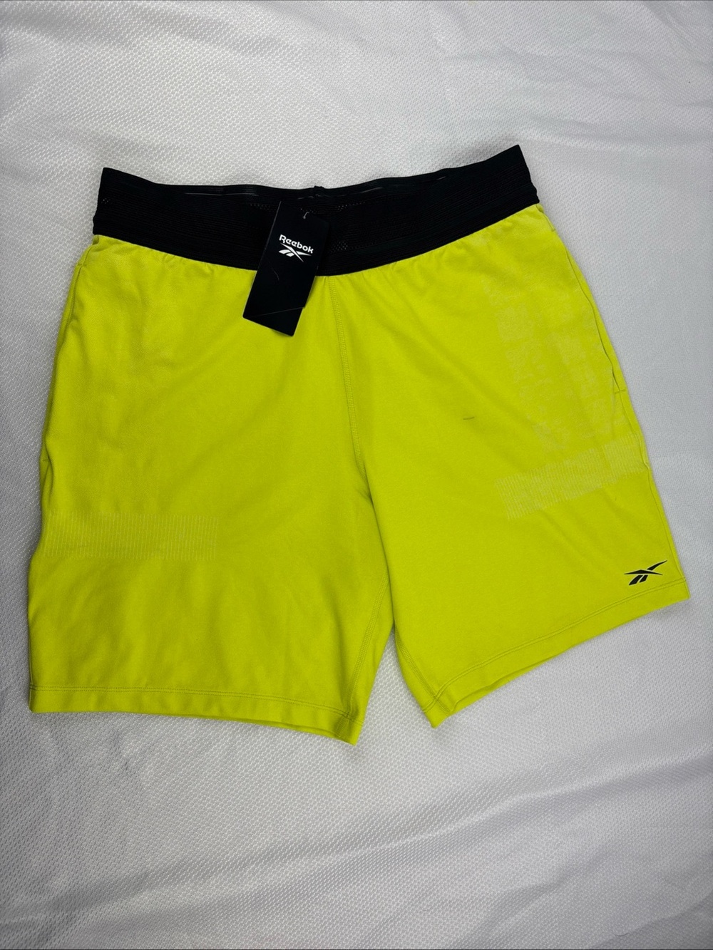 Reebok UBF Myoknit Short Men’s Medium Neon Green Yellow NWT READ Retail $75